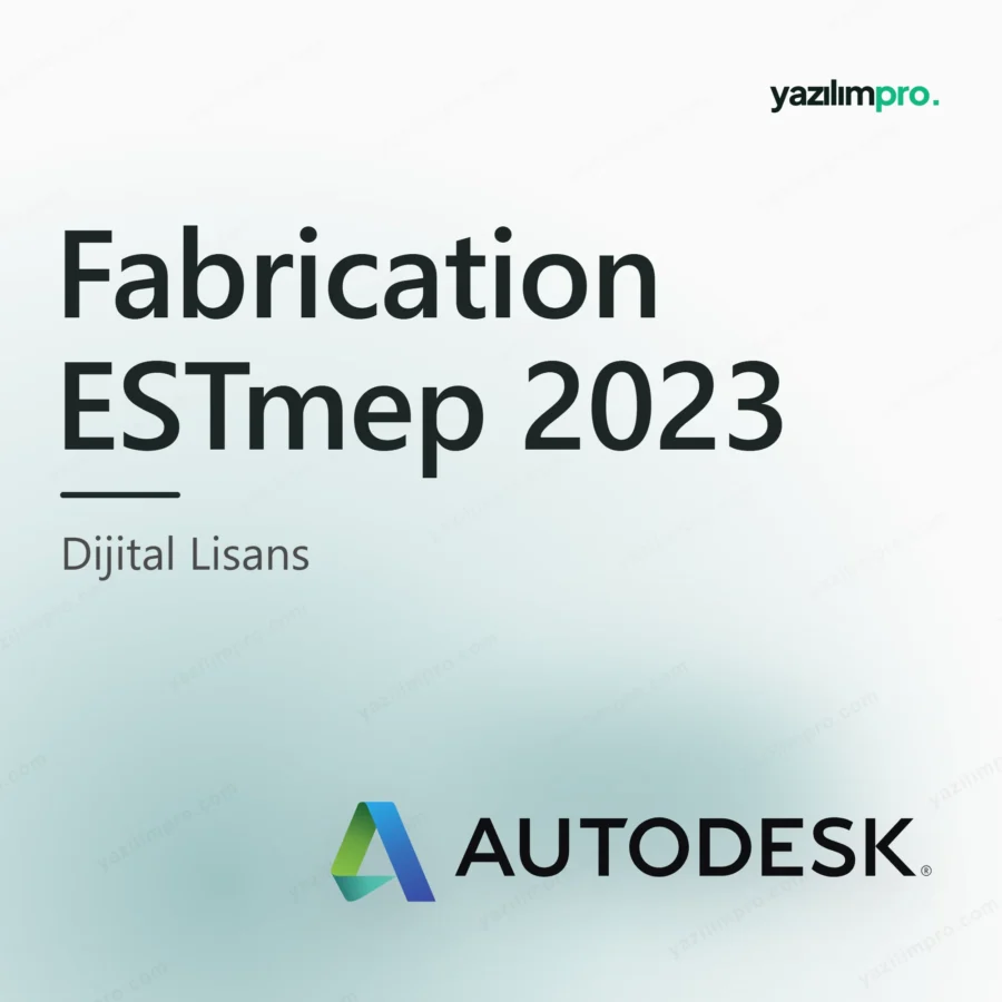 Autodesk Fabrication ESTmep 2023 orijinal lisans ürün görseli, marka logosuyla