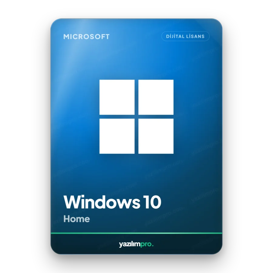 Microsoft Windows 10 Home 32 süresiz orijinal lisans anahtarı – anında dijital teslimat