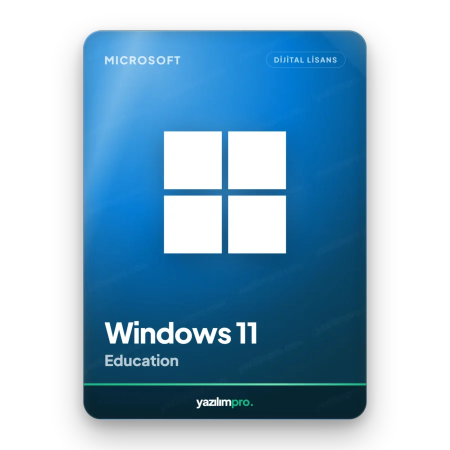 Microsoft Windows 11 Education süresiz orijinal lisans anahtarı – anında dijital teslimat