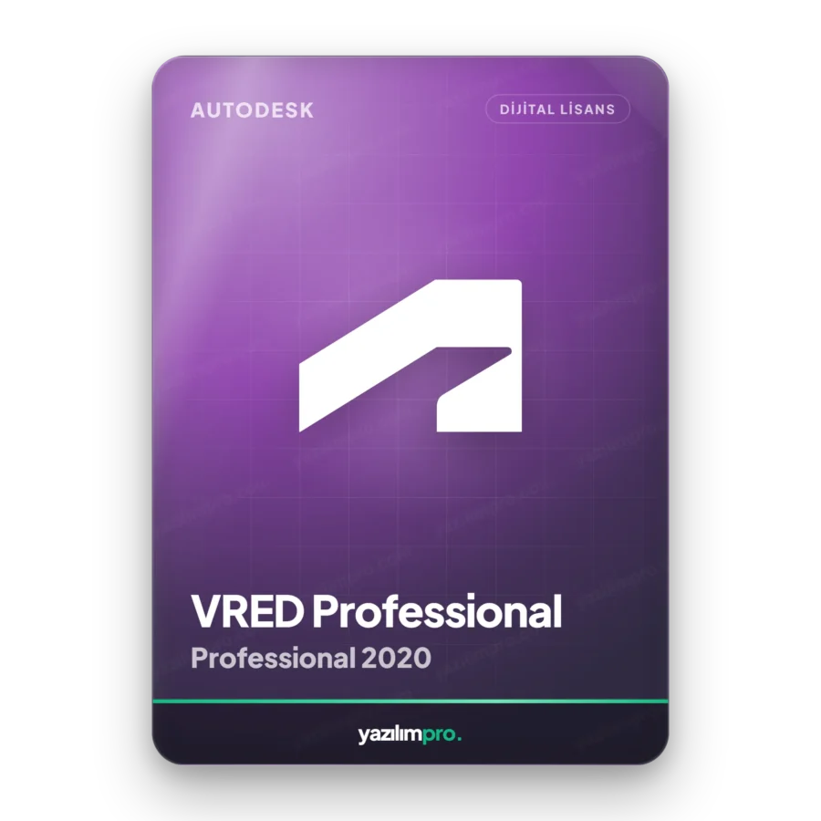 Autodesk VRED Professional 2020 orijinal lisans anahtarı – anında dijital teslimat