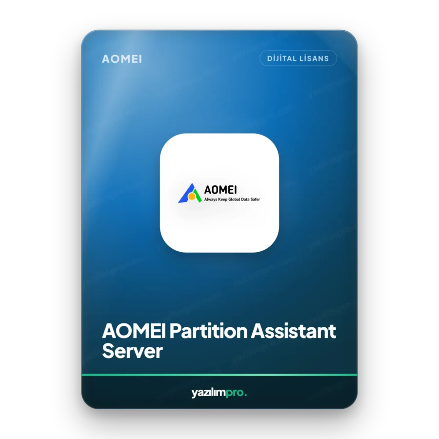 AOMEI Partition Assistant Server Edition Version 8. 5 Multilingual orijinal lisans anahtarı – anında dijital teslimat