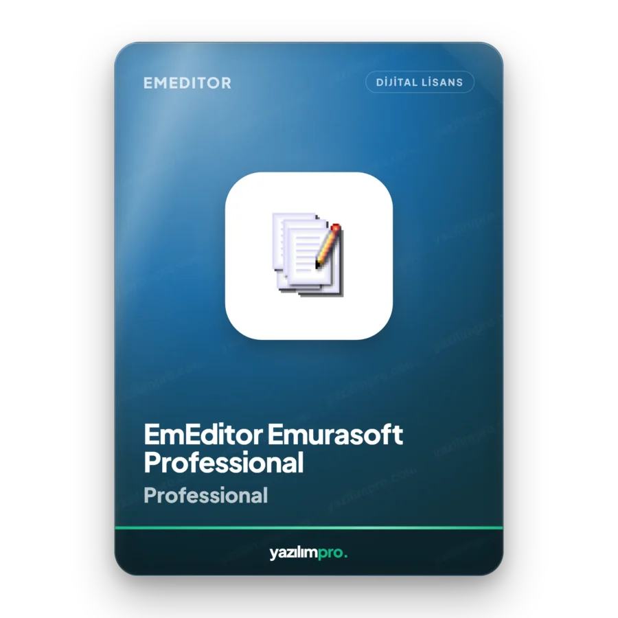 Emurasoft Emeditor Professional orijinal lisans anahtarı – anında dijital teslimat