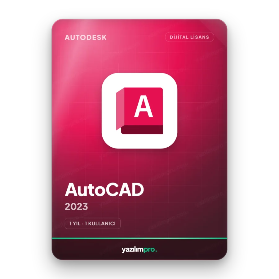Autodesk AutoCAD 2023 1 yıl 1 kullanıcı abonelik orijinal lisans anahtarı – anında dijital teslimat
