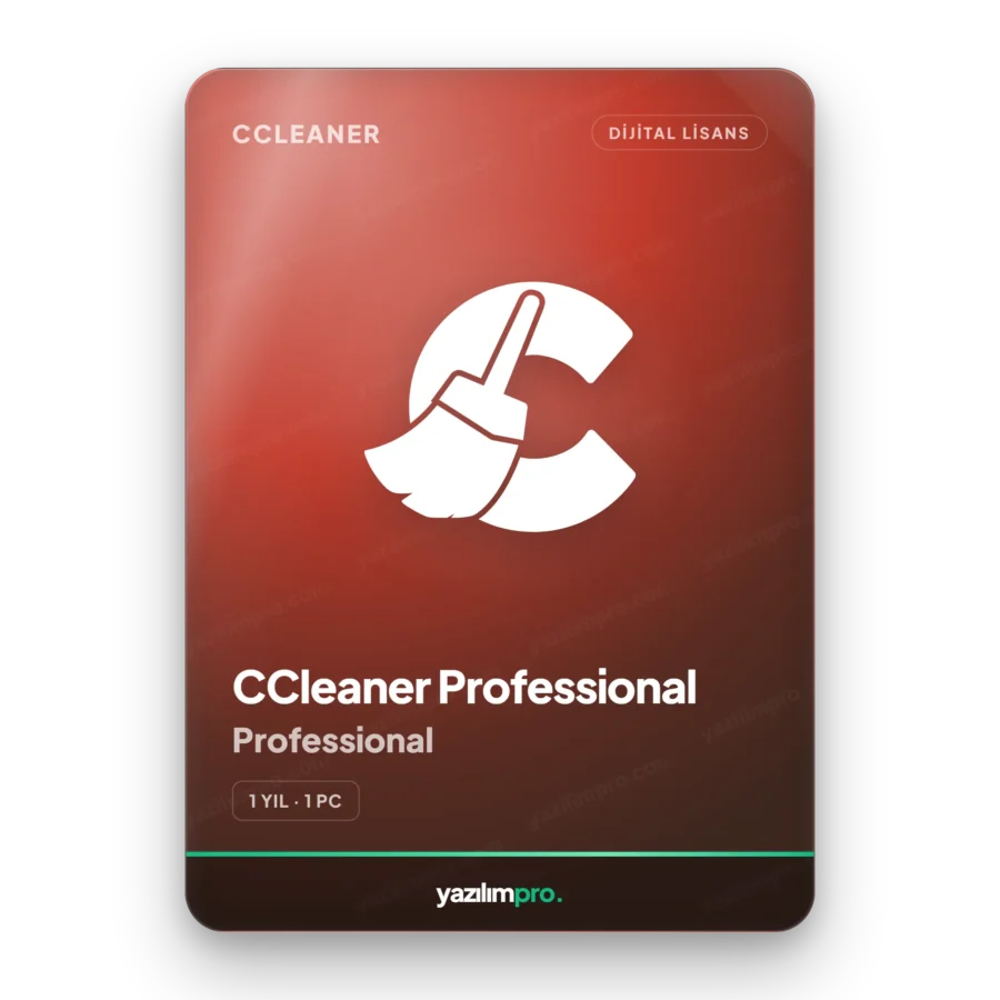 Ccleaner Professional Windows Pc 1 yıl orijinal lisans anahtarı – anında dijital teslimat