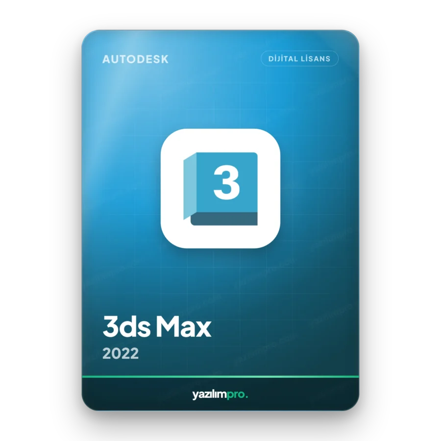 Autodesk 3ds Max 2022 abonelik orijinal lisans anahtarı – anında dijital teslimat