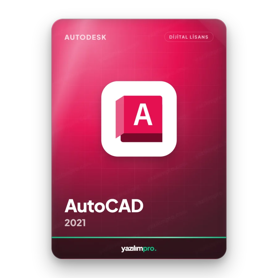 Autodesk AutoCAD 2021 abonelik orijinal lisans anahtarı – anında dijital teslimat