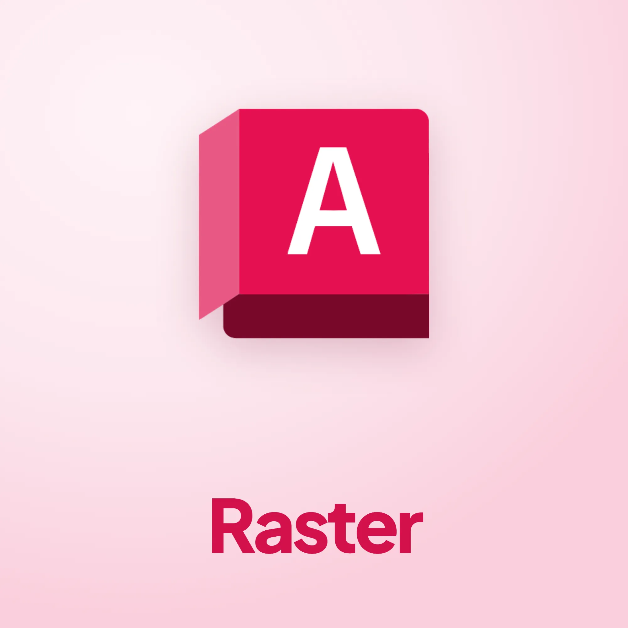 AutoCAD ikonu ve Raster yazısı – AutoCAD Raster Design lisansları