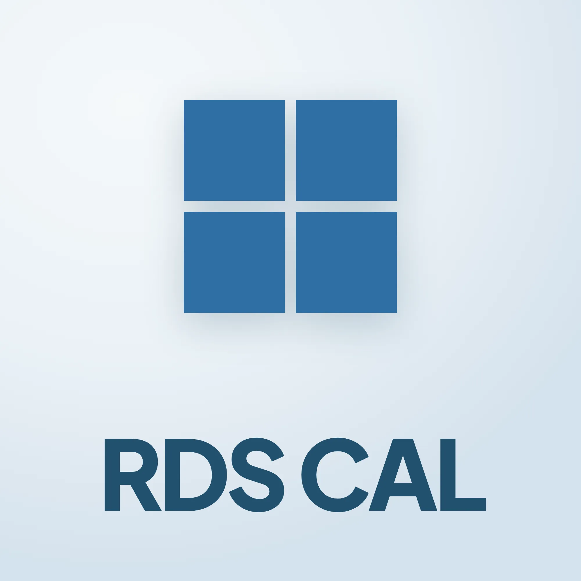 Windows logosu ve RDS CAL yazısı – RDS CAL lisansları