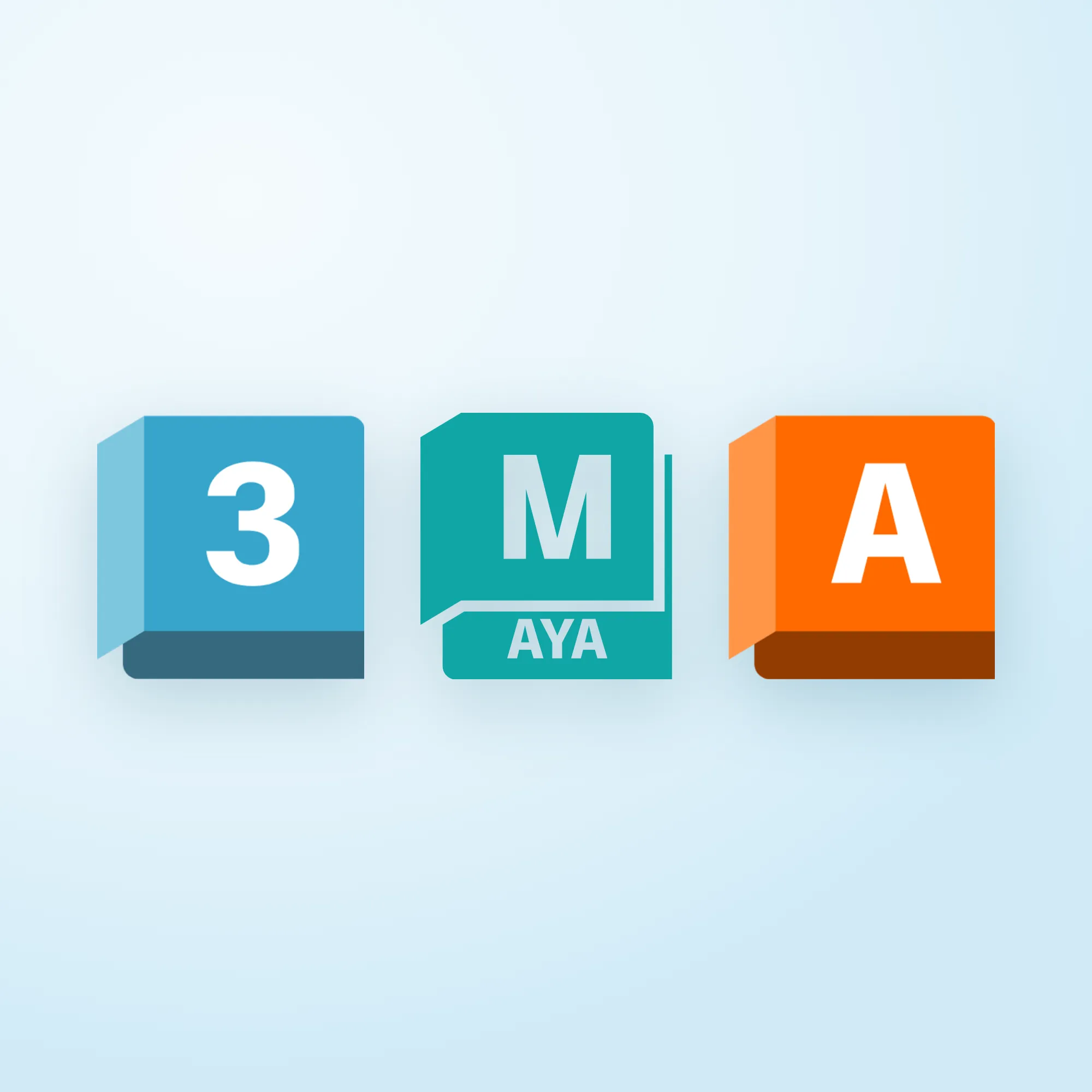 3ds Max, Maya ve Alias logoları – Render, Animasyon ve VFX kategorisi