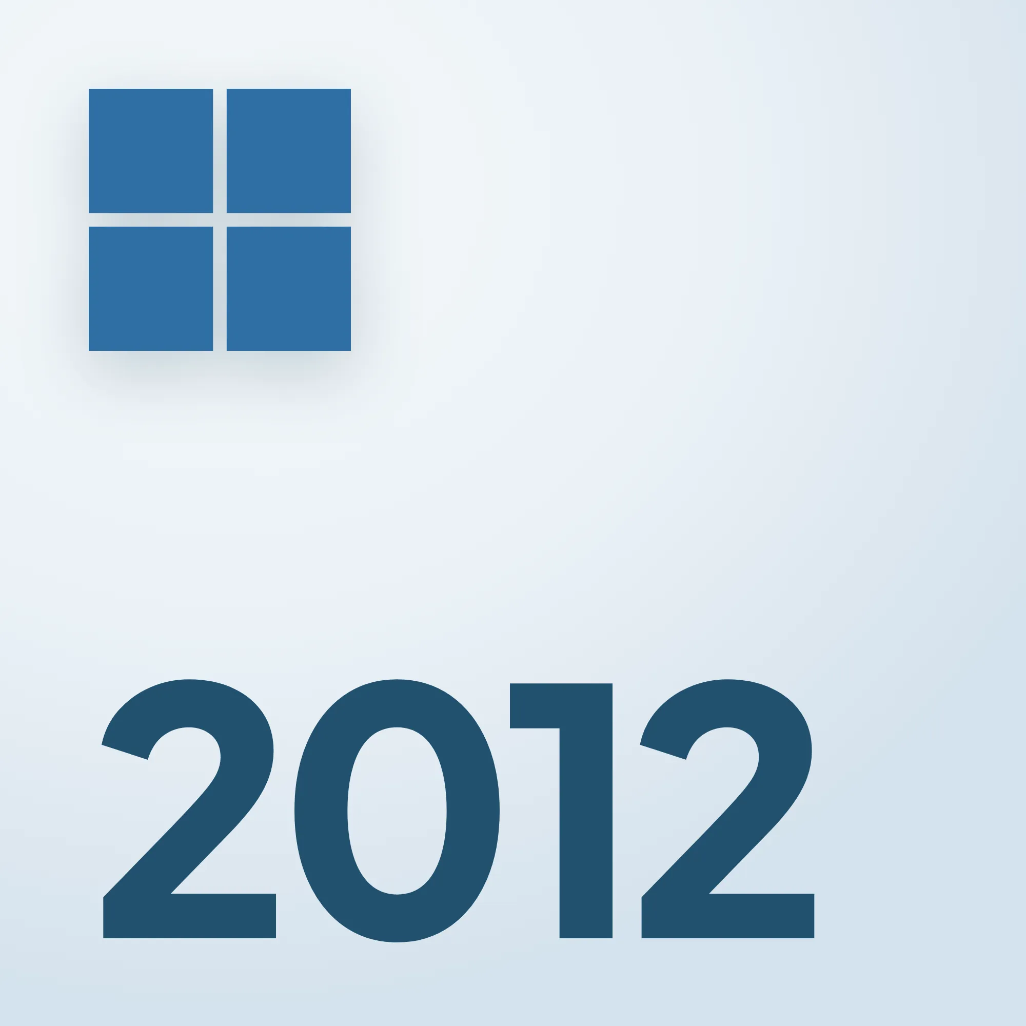 Windows logosu ve 2012 yazısı – Server 2012 lisansları