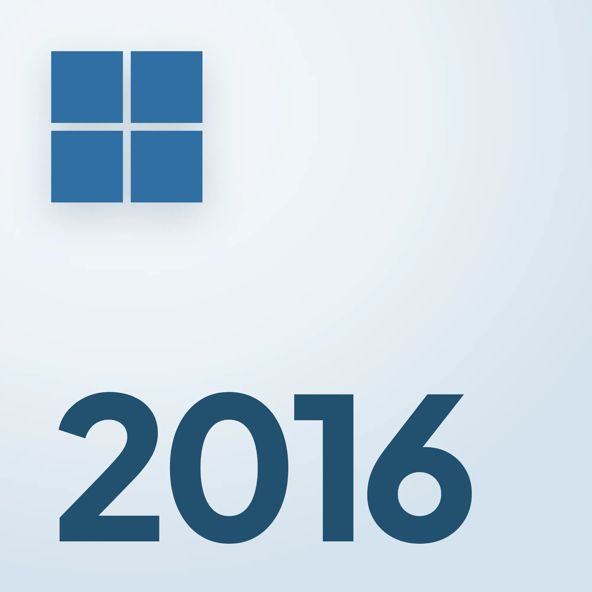 Windows logosu ve 2016 yazısı – Server 2016 lisansları