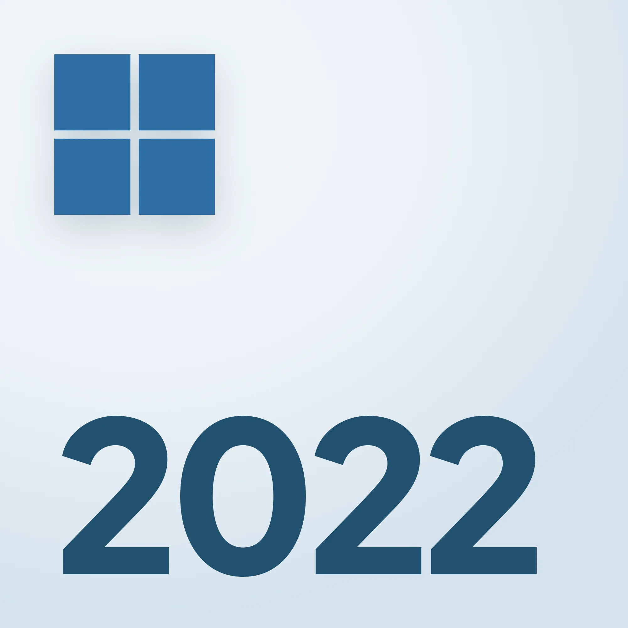Windows logosu ve 2022 yazısı – Server 2022 lisansları