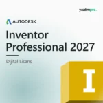 Autodesk Inventor Professional 2027 orijinal lisans ürün görseli, marka logosu ve ürün simgesiyle