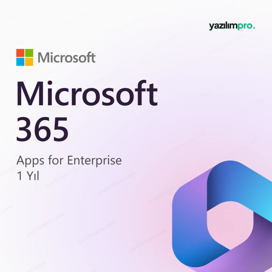 Office 2024 365 Pro Plus Hesap 1 Yıllık orijinal lisans ürün görseli, Microsoft logosu ve Microsoft 365 simgesiyle