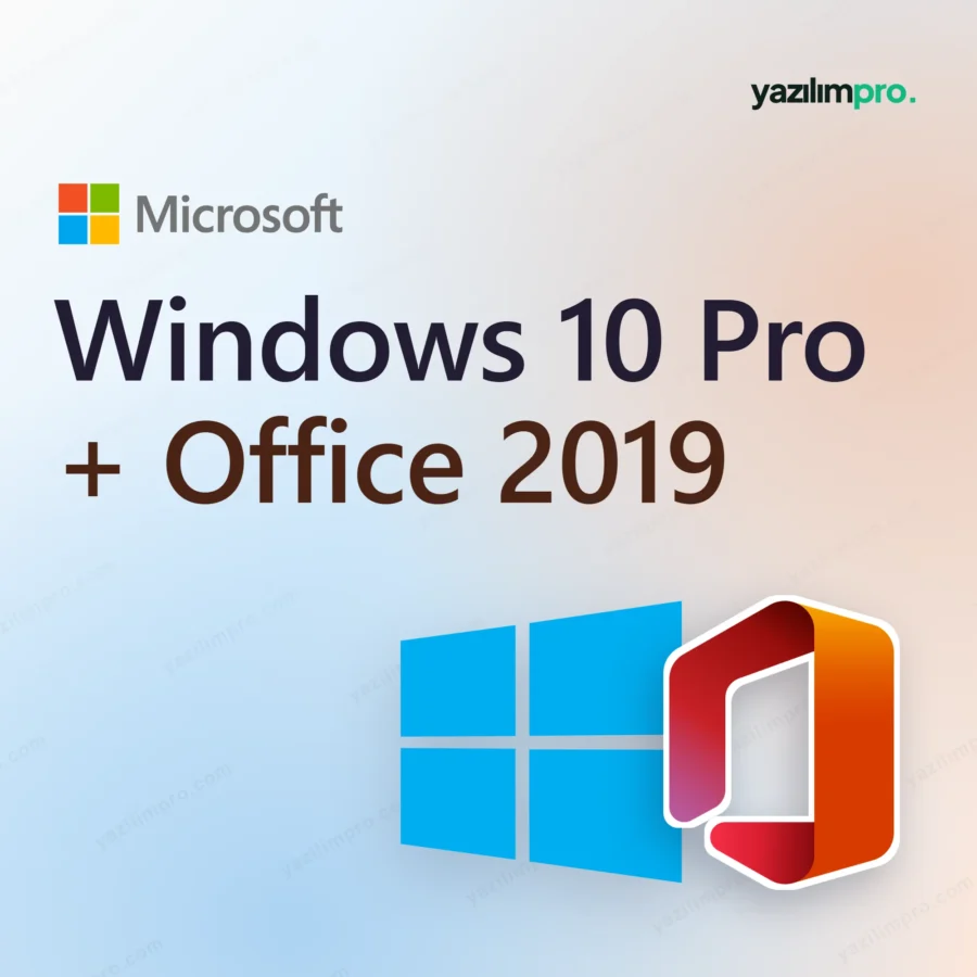 Windows 10 Pro + Office 2019 Pro Plus paket dijital lisans