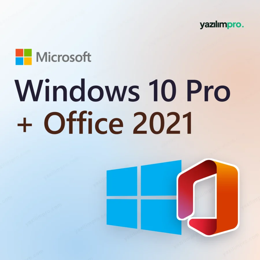 Windows 10 Pro + Office 2021 Pro Plus paket dijital lisans