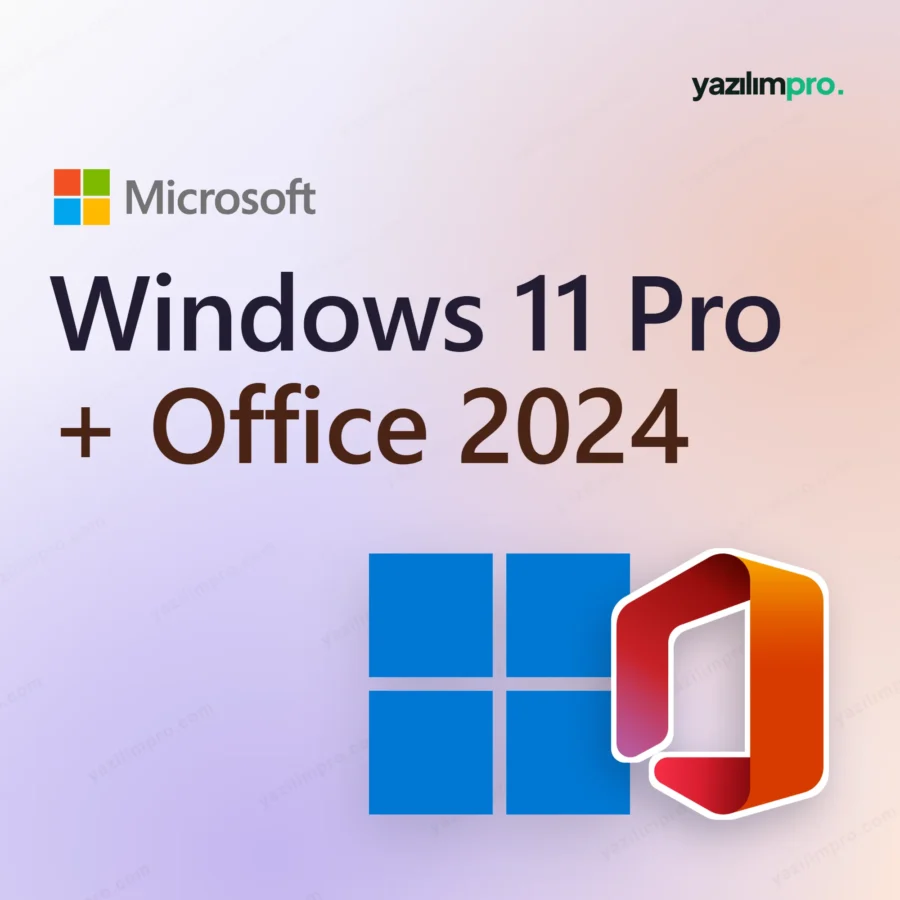 Windows 11 Pro + Office 2024 paket dijital lisans