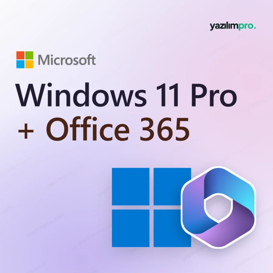 Windows 11 Pro + Office 365 (1 yıl) paket dijital lisans